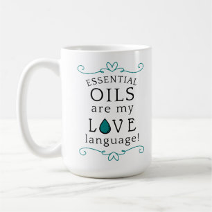 Oliën zijn mijn liefdestaal koffiemok teal/groen