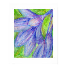 Oliepastel Paarse Bloem