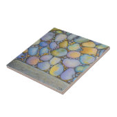 Oliepastel River Rock en Pebbles Tegeltje (Zijkant)