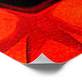 Oliepasteltekening. Abstracte kleurenachtergrond.  Poster (Hoek)