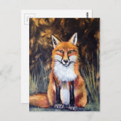 Oliepastelvos Briefkaart (Voorkant / Achterkant)