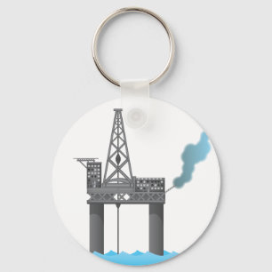 Olieplatform Sleutelhanger
