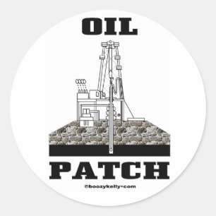 Oliepleister, olieveld Sticker