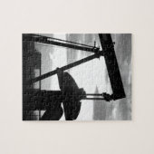 Oliepomp Jack Black en White Legpuzzel (Horizontaal)