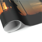 Oliepompaansluiting bij Sunset Gift Wrap Cadeaupapier (Rol Hoek)