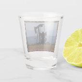 Oliepompboer Shot Glas (Achterkant)