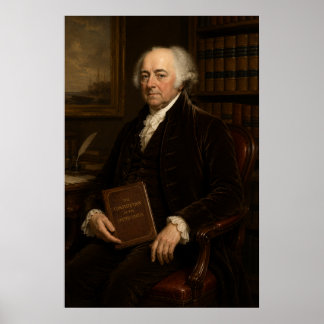 Olieportret van John Adams | Founding Father Poster