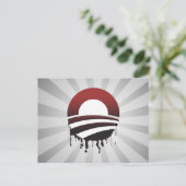OLIERAMP VAN OBAMA BRIEFKAART (Staand voorkant)
