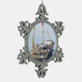 Olierijg Tin Sneeuwvlok Ornament (Links)