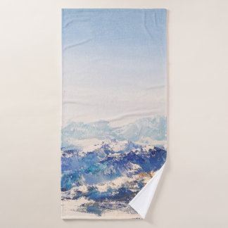 Olieschilderij op Uitzicht van de sneeuwbalberg Badhanddoek