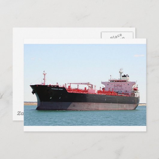 Olietanker/chemicaliëntanker 2 briefkaart (Voorkant / Achterkant)