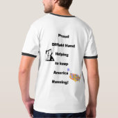 olieveldhand t-shirt (Achterkant volledig)