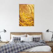olieverf | Beste moderne abstracte kunst Canvas Afdruk (Insitu (Slaapkamer))