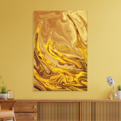 olieverf | Beste moderne abstracte kunst Canvas Afdruk (Insitu (Woonkamer))