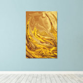 olieverf | Beste moderne abstracte kunst Canvas Afdruk (Insitu (Houten vloer))