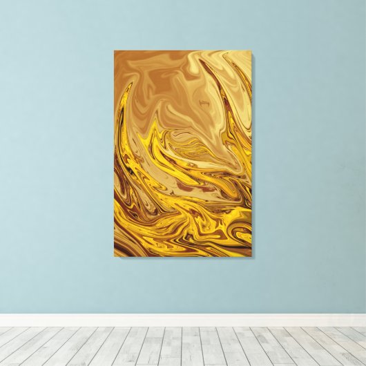  olieverf | Beste moderne abstracte kunst Canvas Afdruk (Insitu (Houten vloer))