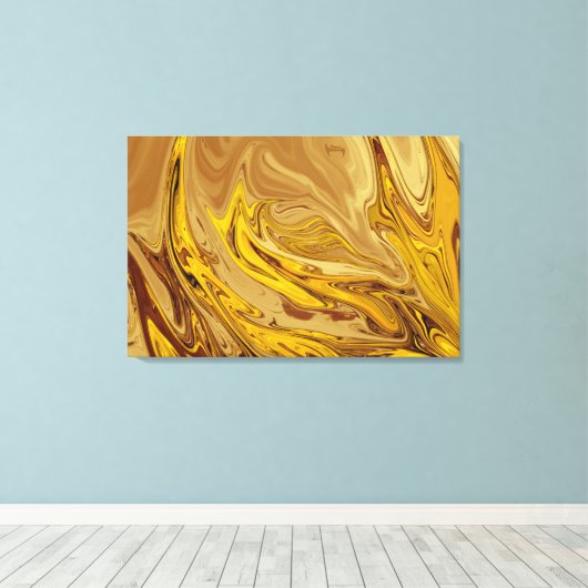 olieverf | Beste moderne abstracte kunst Canvas Afdruk (Insitu (Houten vloer))