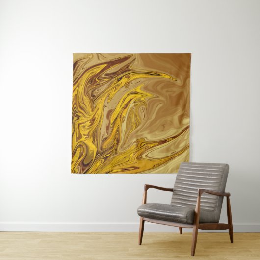 olieverf | Beste moderne abstracte kunst Wandkleed (In Situ (horizontaal))