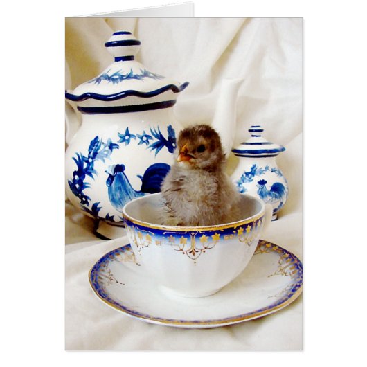 Olieverf-effect-skick en theebekertje in Studio (Voorkant)