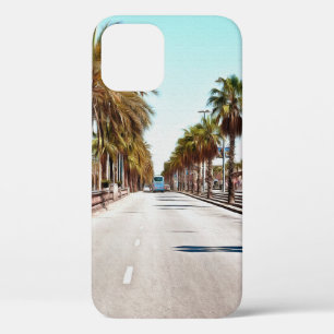 Olieverf. Imitatie. Illustratie. Broad street a iPhone 12 Hoesje