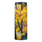 olieverf op canvas - herfstbosverf, olie, ar thermosbeker (Achterkant)