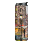 olieverf op het canvas, uitzicht van Parijs. Artw Thermosbeker (Gedraaid links)