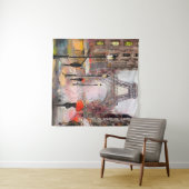 olieverf op het canvas, uitzicht van Parijs. Artw Wandkleed (In Situ (horizontaal))