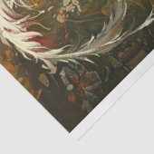 olieverf Peacock Decoupage Tissuepapier (Detail)