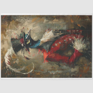  olieverf Peacock Decoupage Tissuepapier