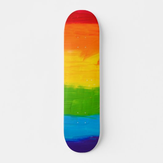 Olieverf Regenboog Kleuren LGBT Skateboard – Pride (Voorkant)