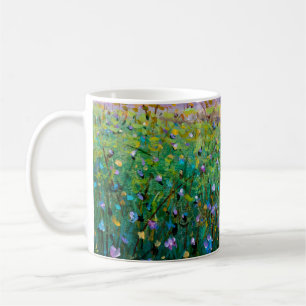olieverf van bloemen, mooie bloemen koffiemok