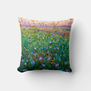 olieverf van bloemen, mooie bloemen kussen