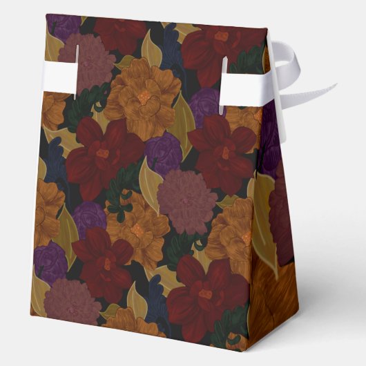 Olieverfde bloemen bedankdoosjes (Achterkant)