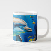olieverfschilderij Dolfijn Extra Grote Beker (Rechts)