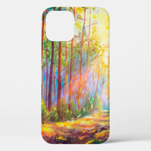 olieverfschilderij in het najaar , schilderachtig iPhone 12 hoesje