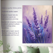 olieverfschilderij lavendelveld canvas afdruk