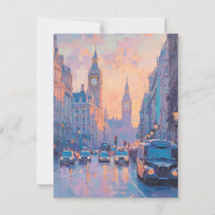 olieverfschilderij Travel Briefkaart Londen