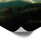 Olieverfschilderij van een zeemeermin poster (Hoek)