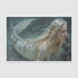 Olieverfschilderij van een zeemeermin Tissue Paper Tissuepapier