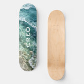 Olieverfschilderij van Tropical Ocean surf Skateboard (Voorkant)