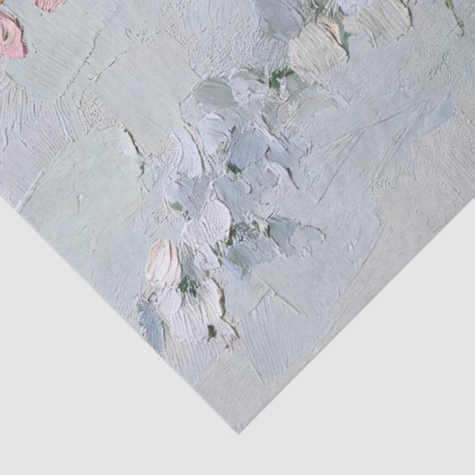  olieverfschilderij van Wildflowers Decoupage Tissuepapier (Detail)