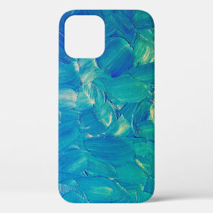 Olieverfschilderij: Zomerborstelstreken. iPhone 12 Hoesje