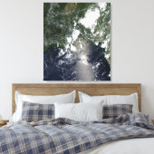 Olieverspreiding noordoost canvas afdruk (Insitu (Slaapkamer))