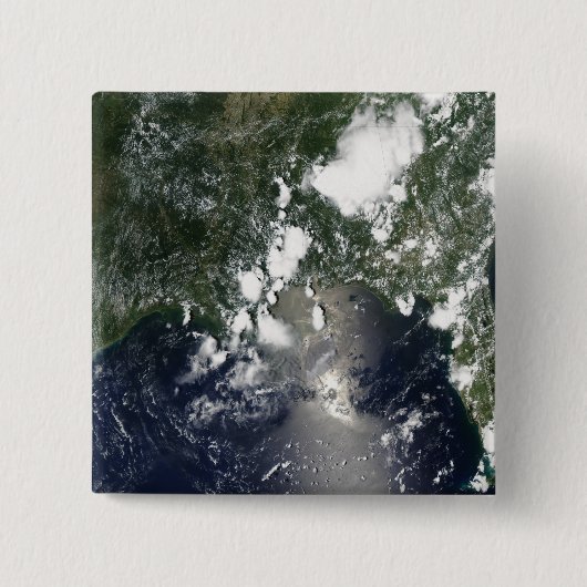 Olieverspreiding noordoost vierkante button 5,1 cm (Voorkant)