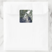 Olieverspreiding noordoost vierkante sticker (Tas)