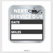 Olieverversing, volgende service due reminder