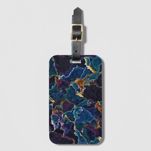 Olievlek Bagagelabel (Voorkant (verticaal))