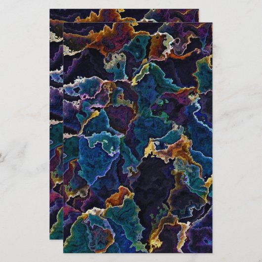 Olievlek Briefpapier (Voorkant / Achterkant)