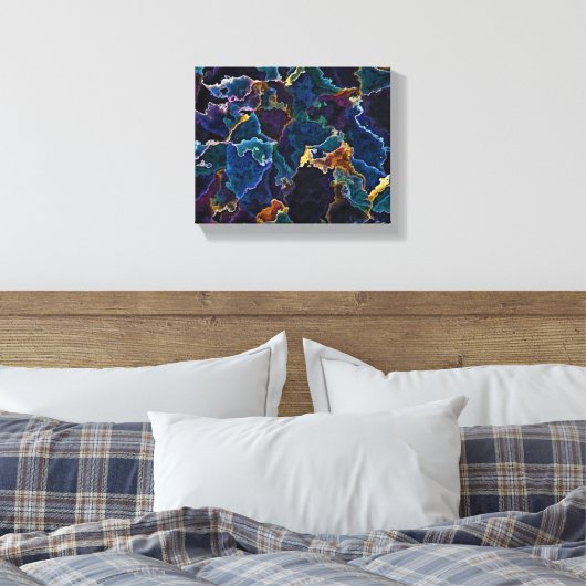 Olievlek Canvas Afdruk (Insitu (Slaapkamer))