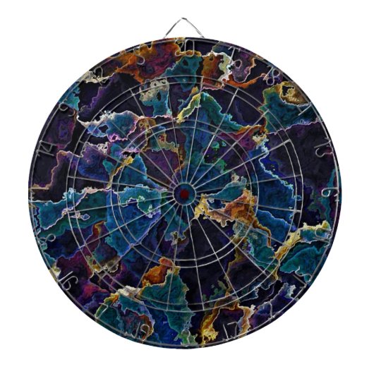 Olievlek Dartbord (Voorkant)